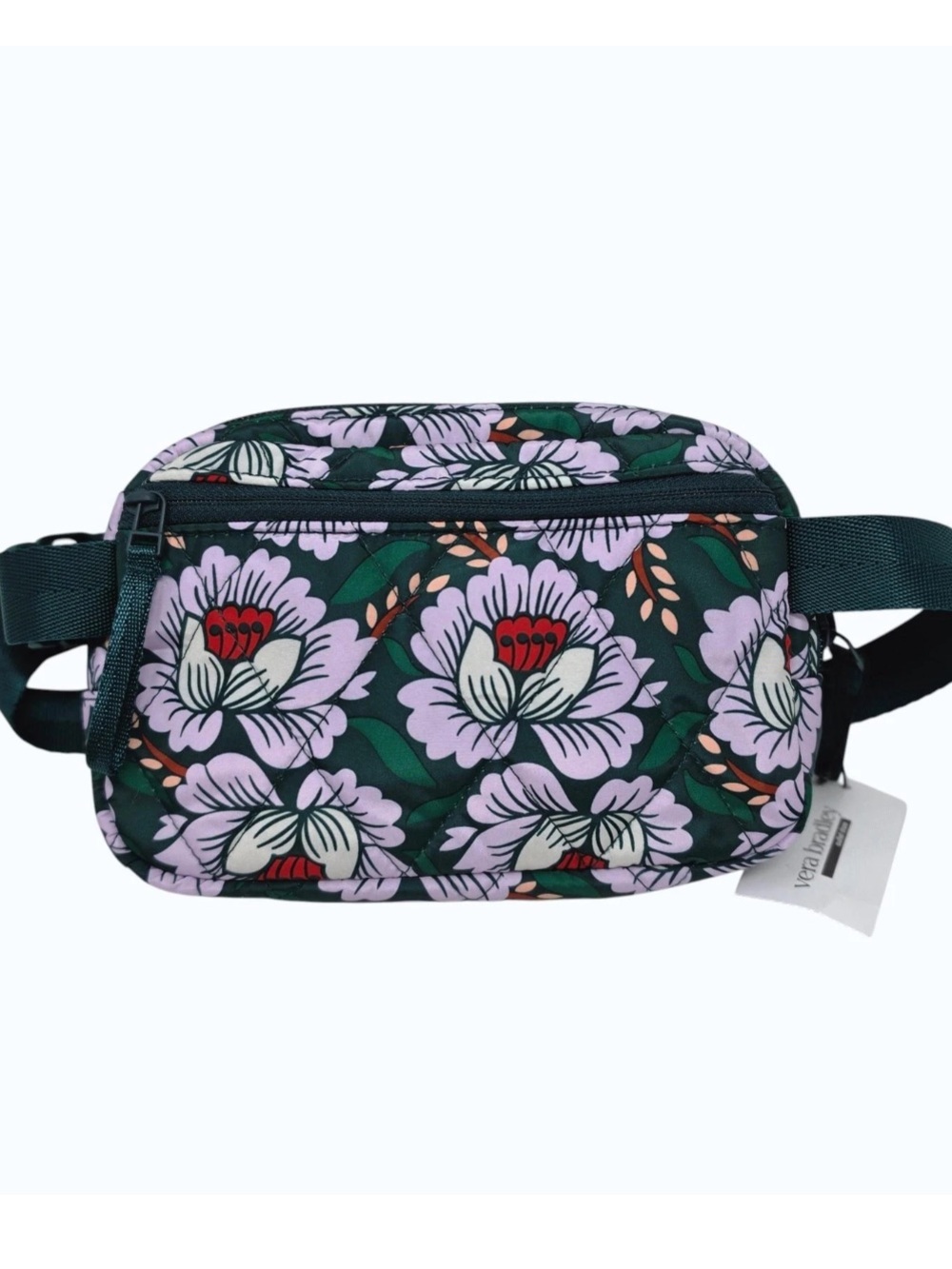 Vera Bradley Belt Bag Womens Mini Floral Fanny Pack Ultralight Lotus Sea Moss